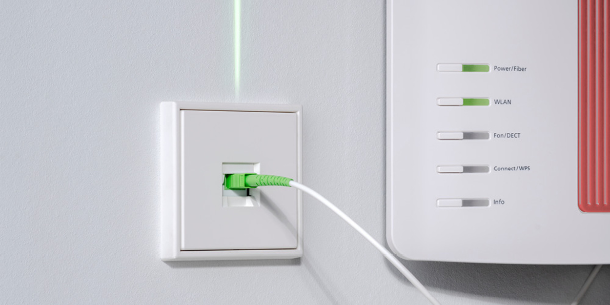 Die neuen Glasfaser-Anschlussdosen bei Elektrotechnik Breitenbach in Gemünden am Main